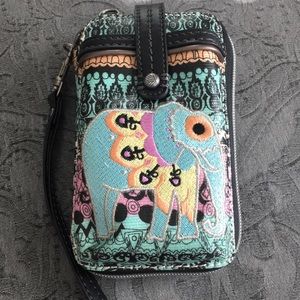 Sakroots Artist Circle Smartphone Wristlet NWOT
